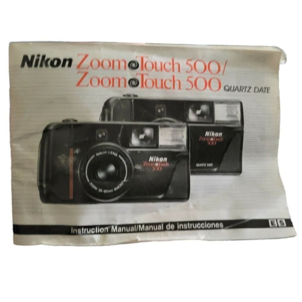 Nikon Zoom Touch 500 Nikon Zoom Touch Quartz Date Instruction manual